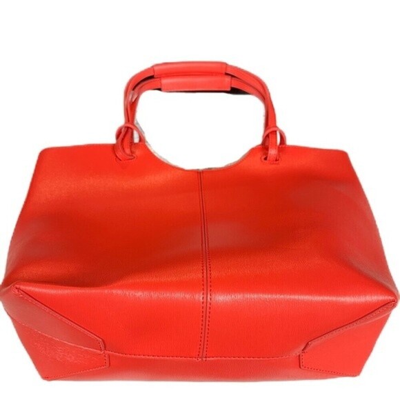 Neiman Marcus Coral Tote‎ Shoulder Purse Bag - Picture 3 of 13